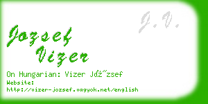 jozsef vizer business card